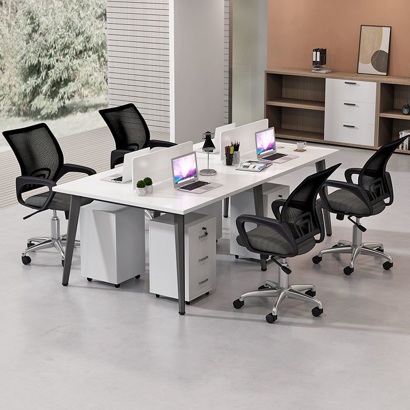 Single Desk Computer Desk Simple Modern Office Desk and Chair Combination Home Desk Employee Desk Boss Desk