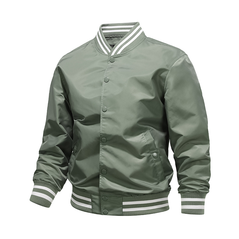 Algodón / color delgado chaqueta de piloto de béisbol hombre chaqueta de pareja chaqueta de trabajo de moda