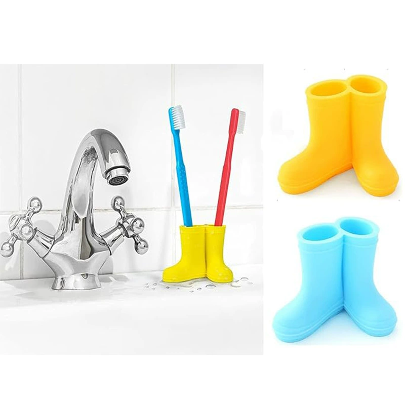 Стойка для зубной щетки для дождевой обуви Домашние маленькие сапоги для дождя для хранения держателя для зубов мультфильм мини милая пара зубная щетка