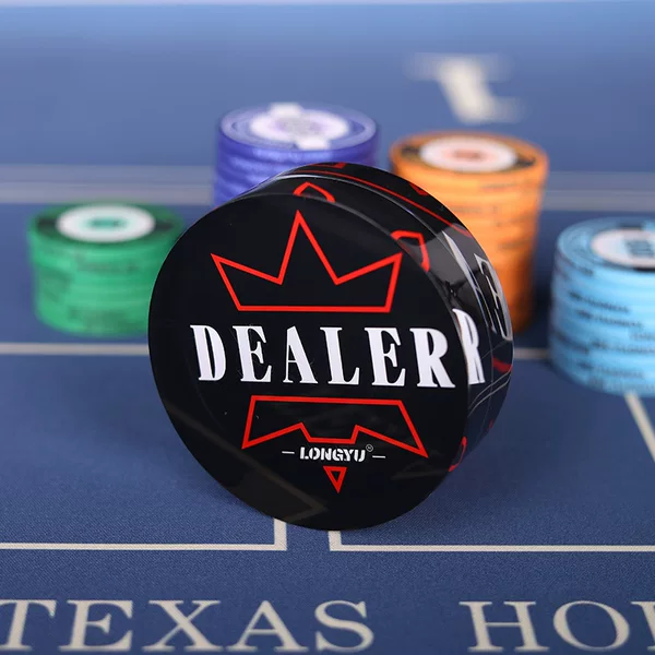 Texas poker Dealer banker's position pressure card All in card size blind German chip accessories