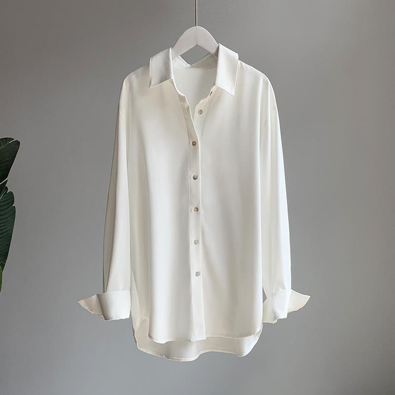Abbigliamento donna Camicia drappeggiata donna primavera e autunno stile temperamento moda retrò 2024 nuova camicia donna maniche lunghe_voghion.com