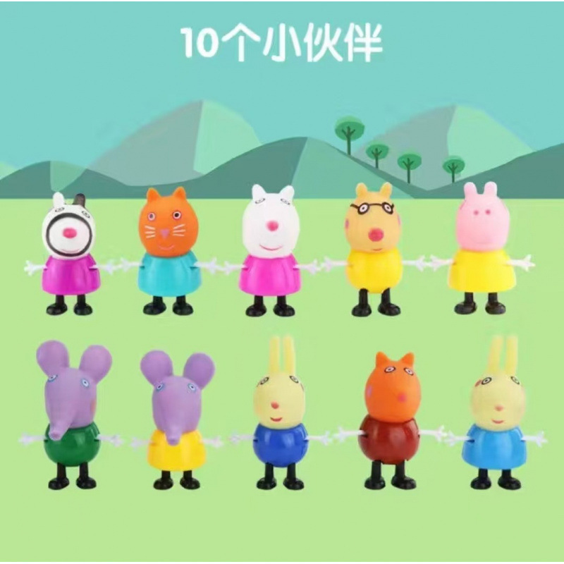 子豚人形セット ままごとおもちゃ 子供用 6人家族 パートナー子豚ままごと|undefined