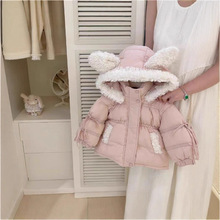 【代发】婴儿衣服冬季女宝韩版加厚外套棉衣棉袄小女孩外穿冬装