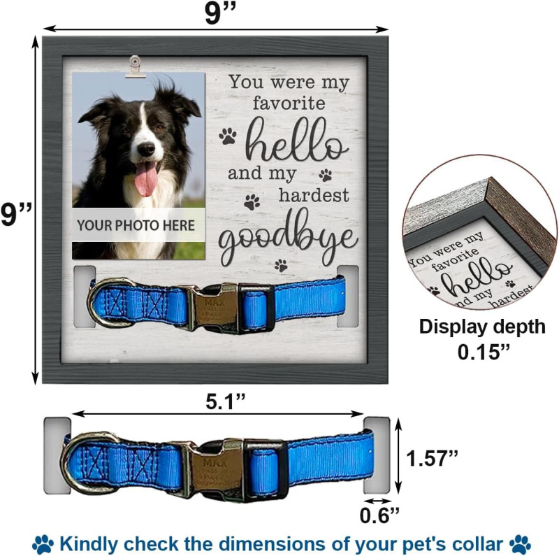 Amazon Wooden Photo Frame Dog Cross-Border Pet Gift Dog Memorial Picture Frame Amazon Wooden Photo Frame Dog Cross-Border Pet Gift Dog Memorial Picture Frame