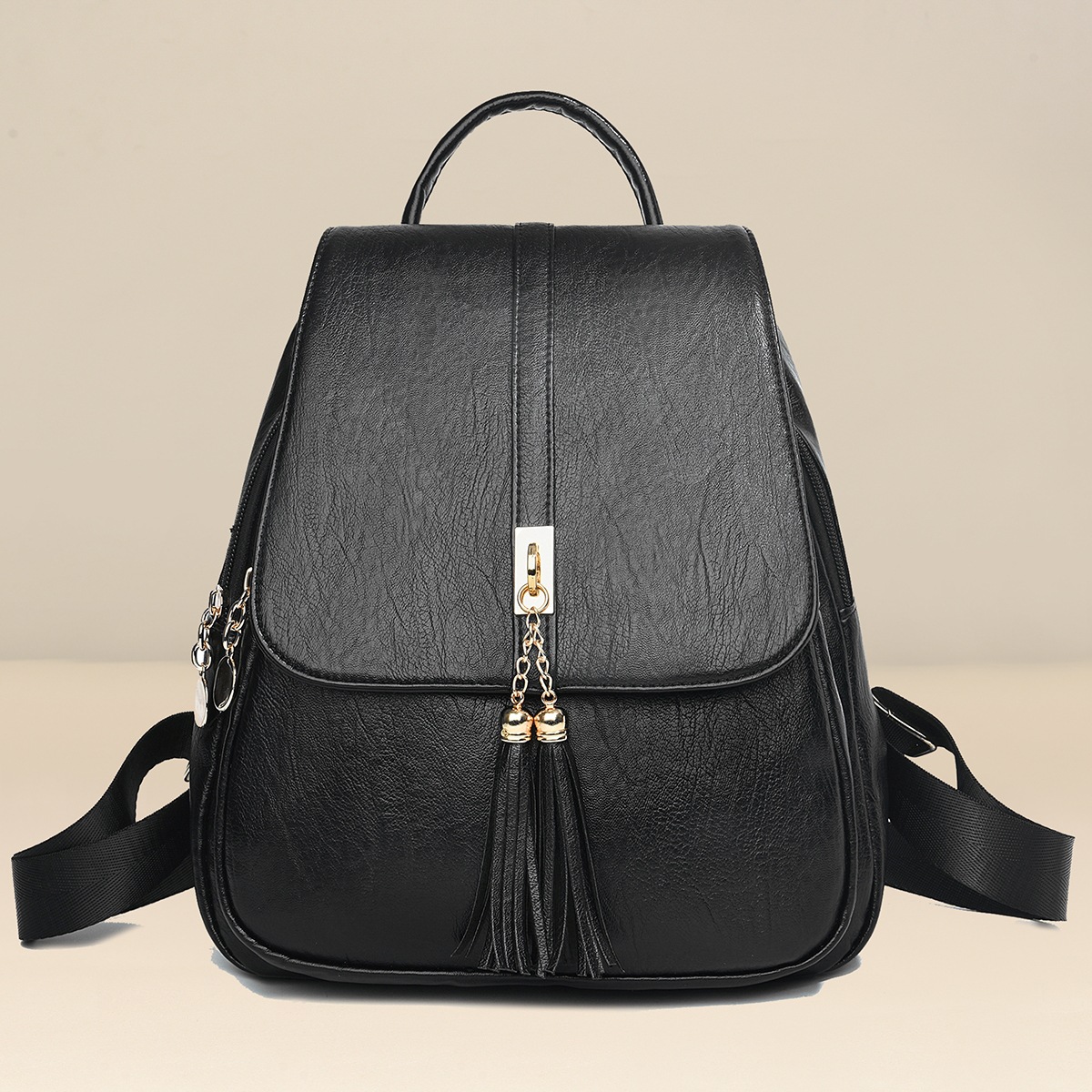 Mochila de nuevo estilo, mochila texturizada, mochila escolar simple, práctica para viajes, ligera, exportación Taizhou, bolso de mujer