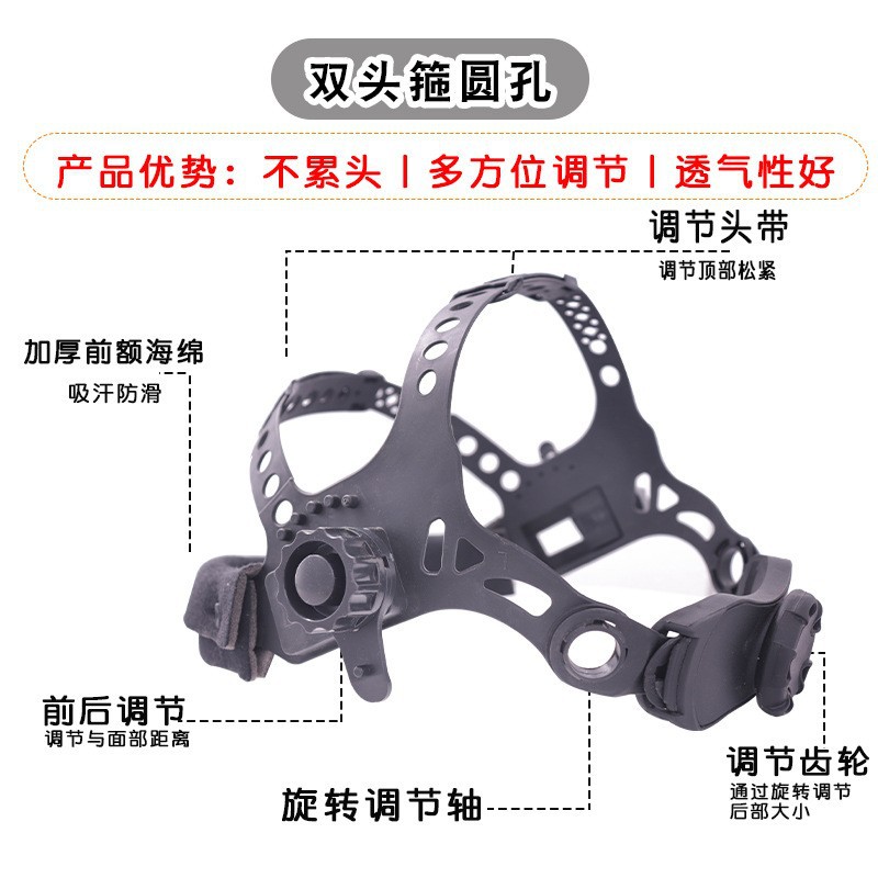 Double -supported circle head