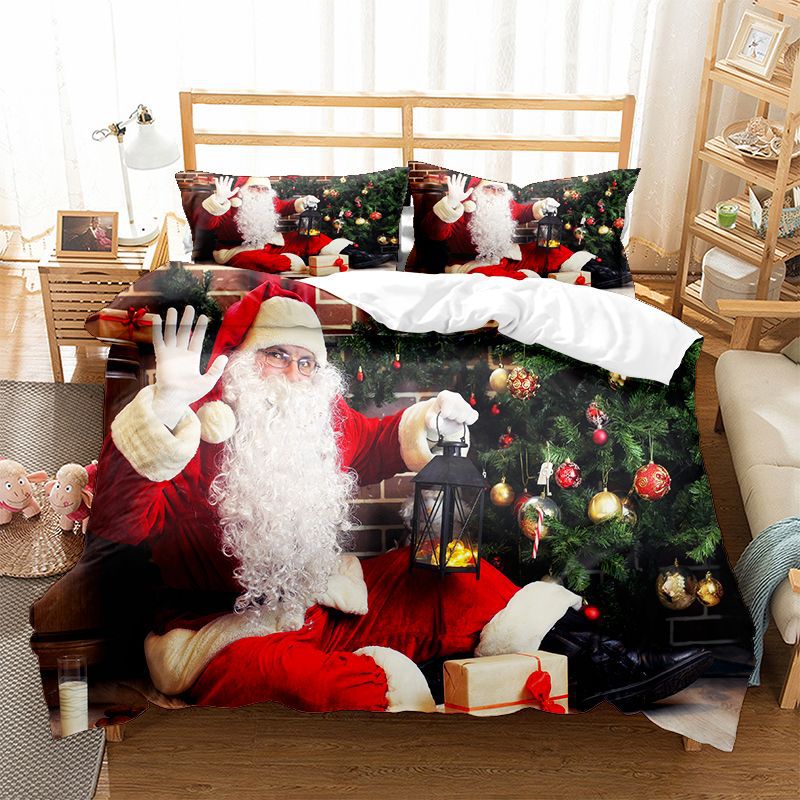 Nuova collezione natalizia Copripiumino in 3 pezzi, set opaco da 4 pezzi, set da 2 pezzi personalizzabile_voghion.com