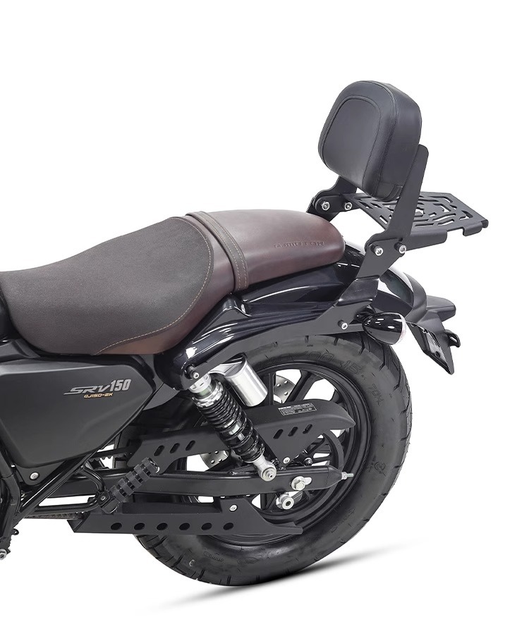 Muscle car Wolf applicable to Qianjiang flash 150 backrest tail shelf rear tail frame tail wing multifunctional folding backrest modification