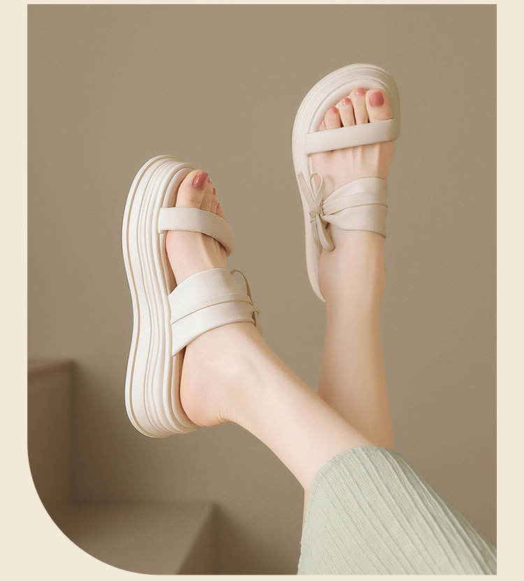 Sandal nữ quai nơ xỏ ngón phong cách tiên nữ — CE19 màu mơ chi tiết 14