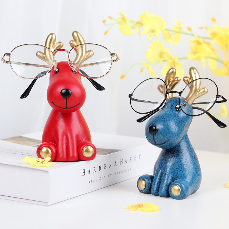 创意动物眼镜摆台道具眼镜店展示架放眼镜的架子家用眼镜支架摆件