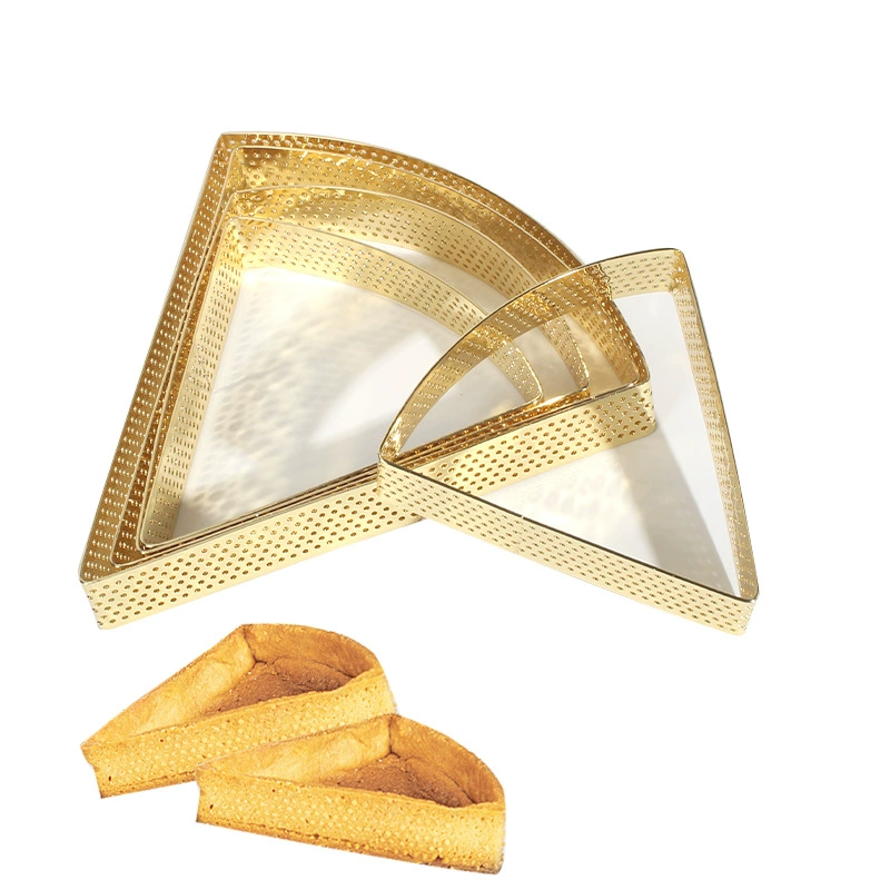 430 позолоченная нержавеющая сталь веерное кольцо для штамповки кольцо башни 2.0 высокий мусс кружок для торта эллиптическая форма для выпечки