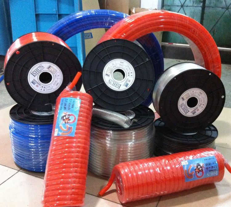 ABC牌PU管，TPU夹纱管 10*6.5蓝色，15BAR气动压力胶管 12*8桔色