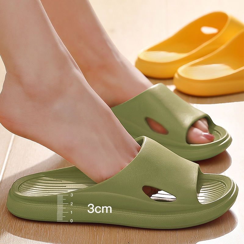 Summer slippers women's drooping home simple bathroom bath non-slip lightweight indoor slippers men's couple