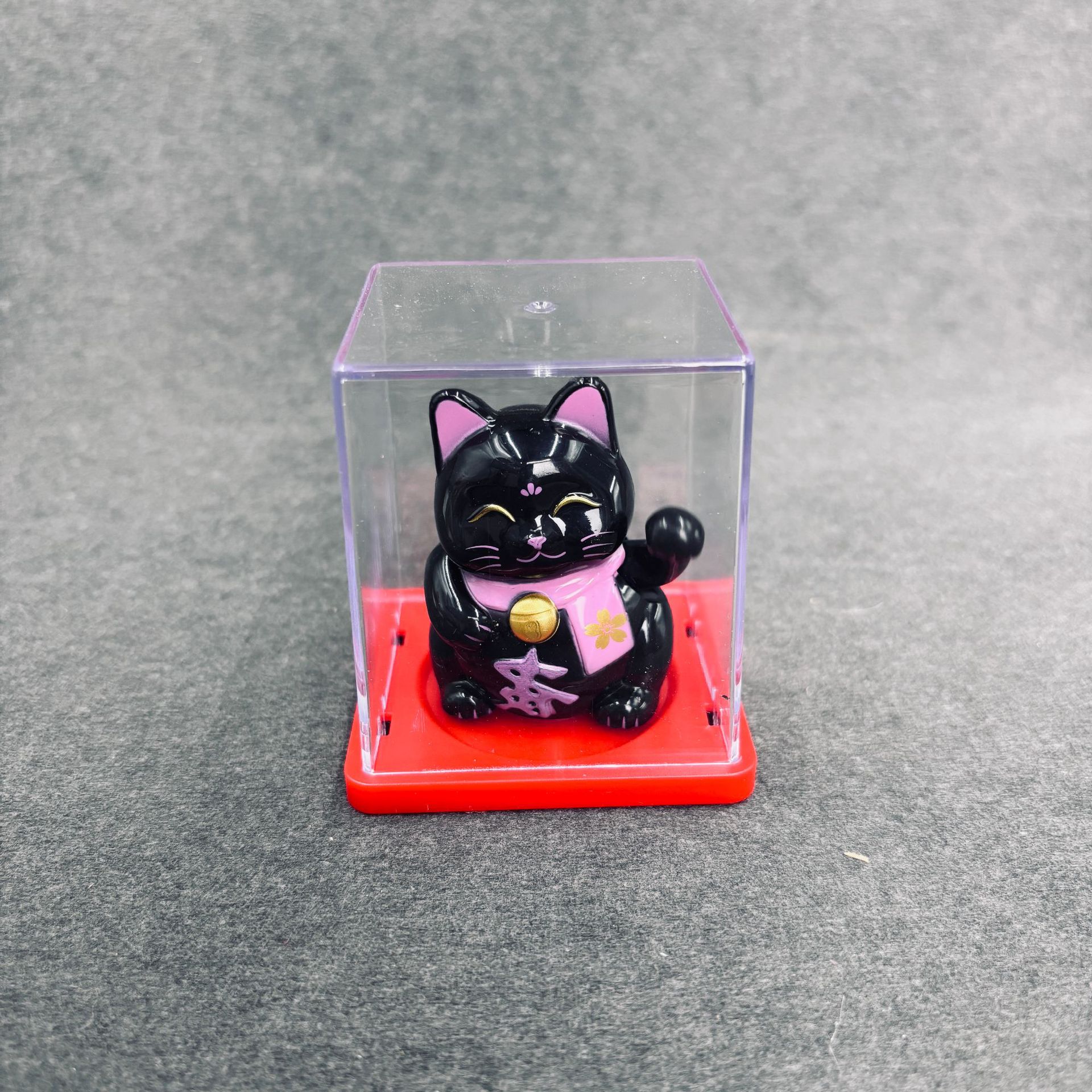 Gato de la suerte solar pequeño gato de la mano de la energía de la luz gato mini gato interior del coche regalo de la oficina decoración de apertura
