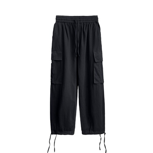 Men's Workwear Pants, Korean-Style Trendy Instagram-Approved Loose Straight-Leg Trousers, New Fashionable Techwear Multi-Pocket Casual Pants