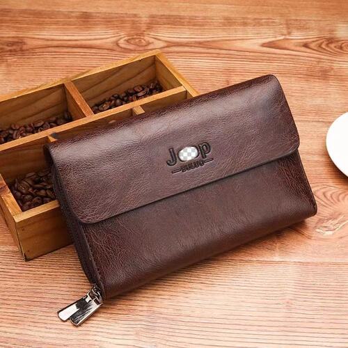  New Men's Handbag Large Capacity Korean Style Hand Carry Bag Business Casual Dual Zipper Hand Grab Bag Men's Bag Cover
