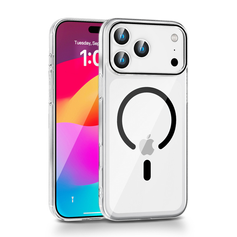 iphone17air 透明 Apple 16promax 磁気電話ケース Apple 15 黄変しない落下防止電話ケース|undefined