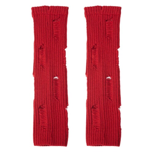 New benmingnian red pile socks for women in autumn and winter, warm and fashionable long leg covers y2k high calf socks