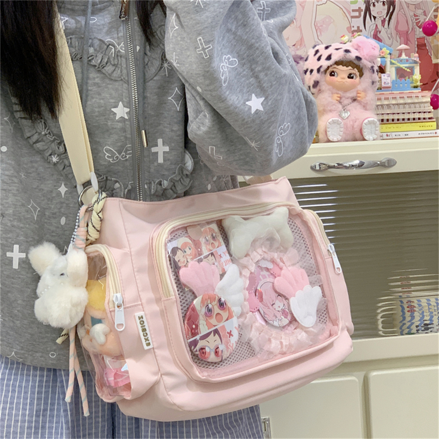 Japanese Style Ins New High-Value Academy Wind Fresh Sweet Ita Bag Lightweight Daily Crossbody Bag For Girls - Thumbnail 2