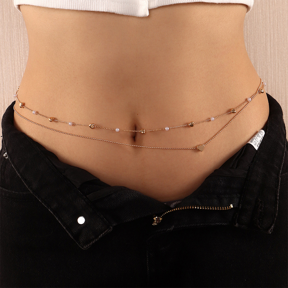 High-end Waist Chain For Belly Dancing–ASexy,Navel-revealing Heart Accessory