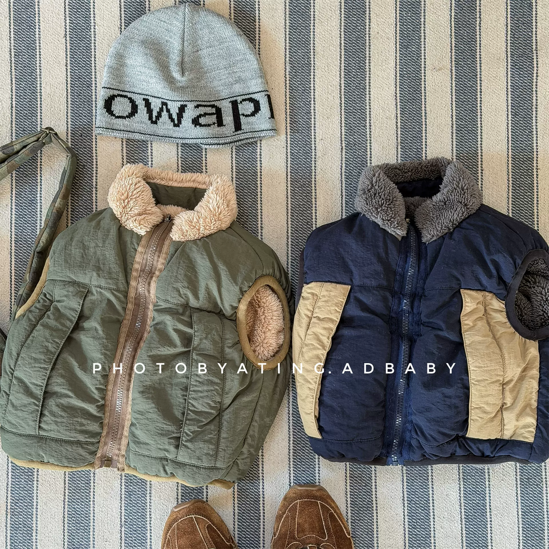 2025童装秋冬装儿童韩版北极绒两面穿马甲男童女童冬款衣服6726