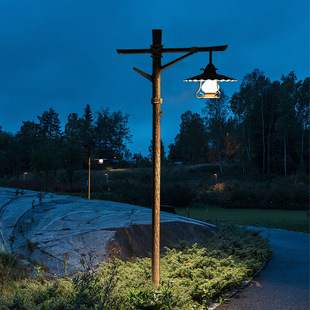 Retro High Pole Lights Outdoor Scenic Spot B&B Horse Lanterns Rural Garden Landscape Lights Courtyard Lights Solar Waterproof Street Lights