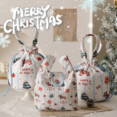 新しいアイデアはキャンバスのリンゴ袋のクリスマスプレゼント袋を持っています。