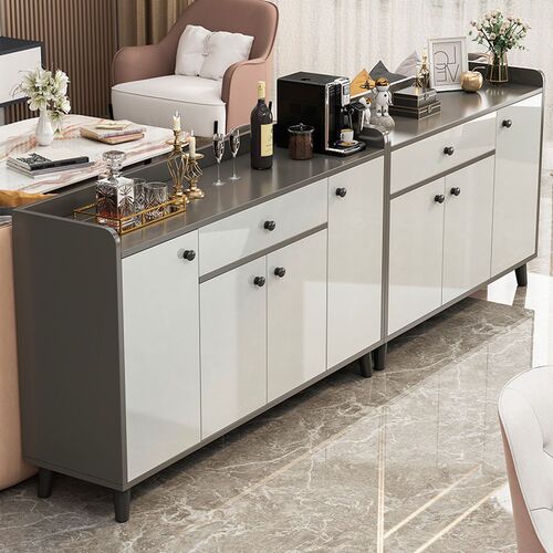 Light luxury sideboard storage cabinet household tea cabinet storage cabinet small cupboard living room Italian wine cabinet kitchen cabinet
