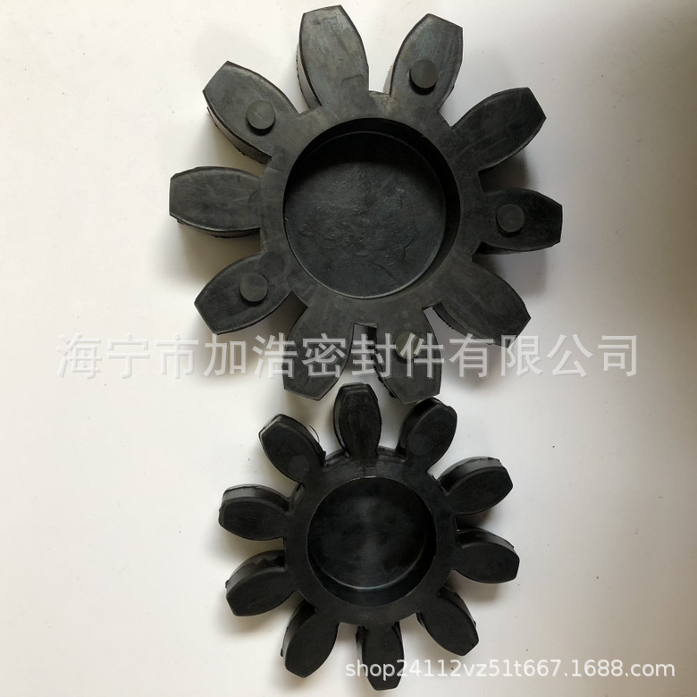 亚东染缸马达联轴器缓冲垫 耐磨 梅花垫块 橡胶弹性体 印染橡胶件