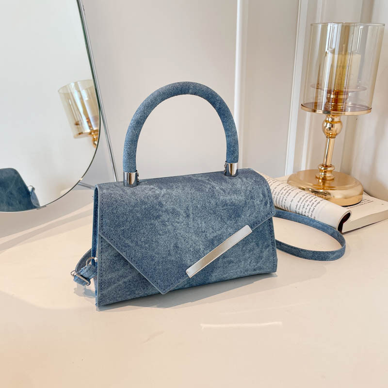 Blue Women's Versatile Crossbody Bag Small Square Shoulder Bag_voghion.com