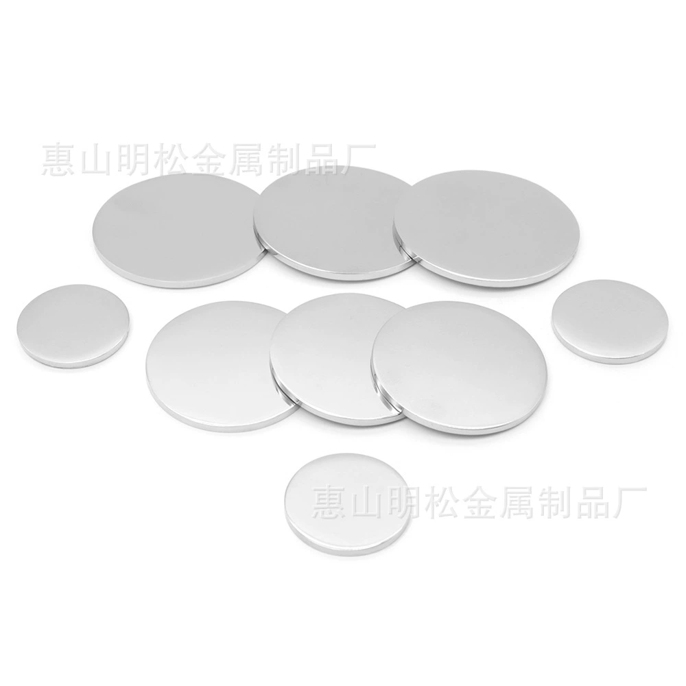 Нержавеющая сталь круглые собачьи украшения лазерная гравировка индивидуальность модные металлические зеркальные декоративные надписи анти-потерянные собачьи бирки