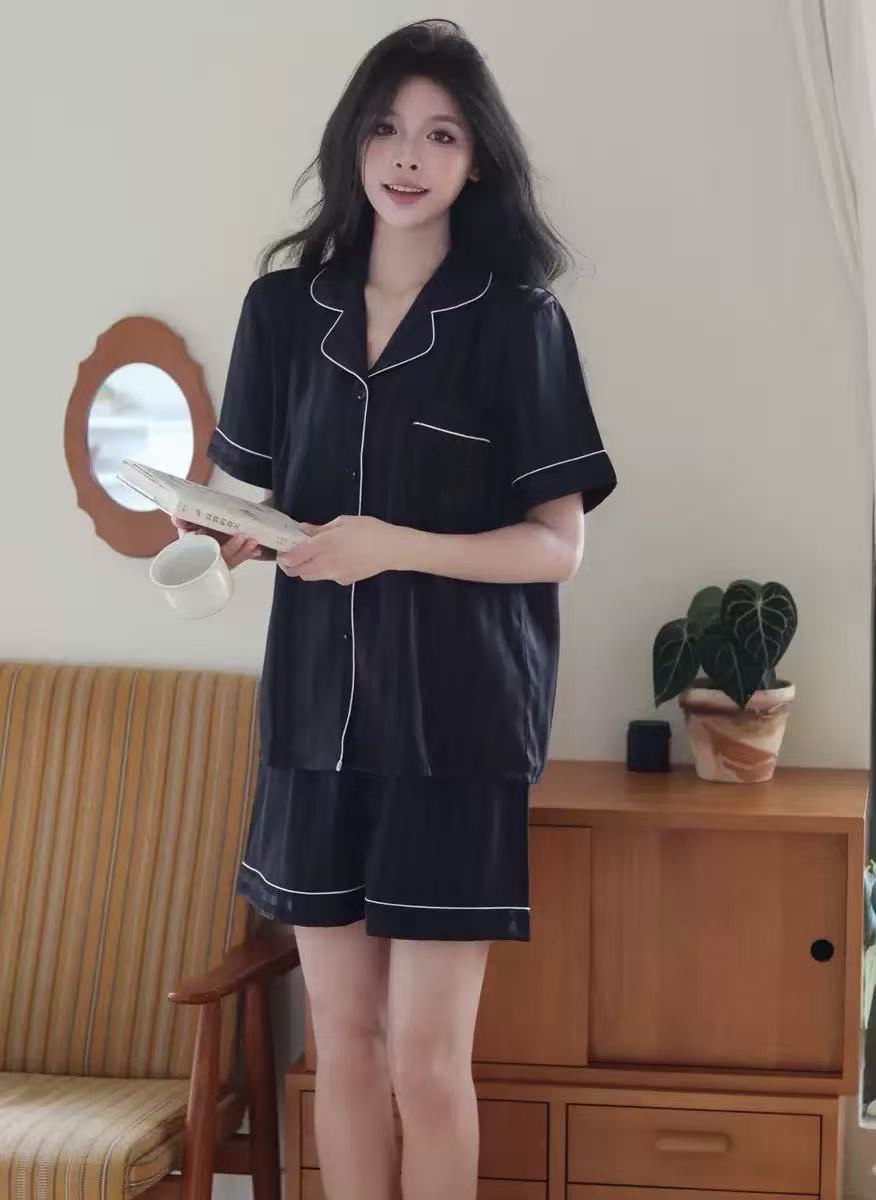 블랙 반팔 반바지