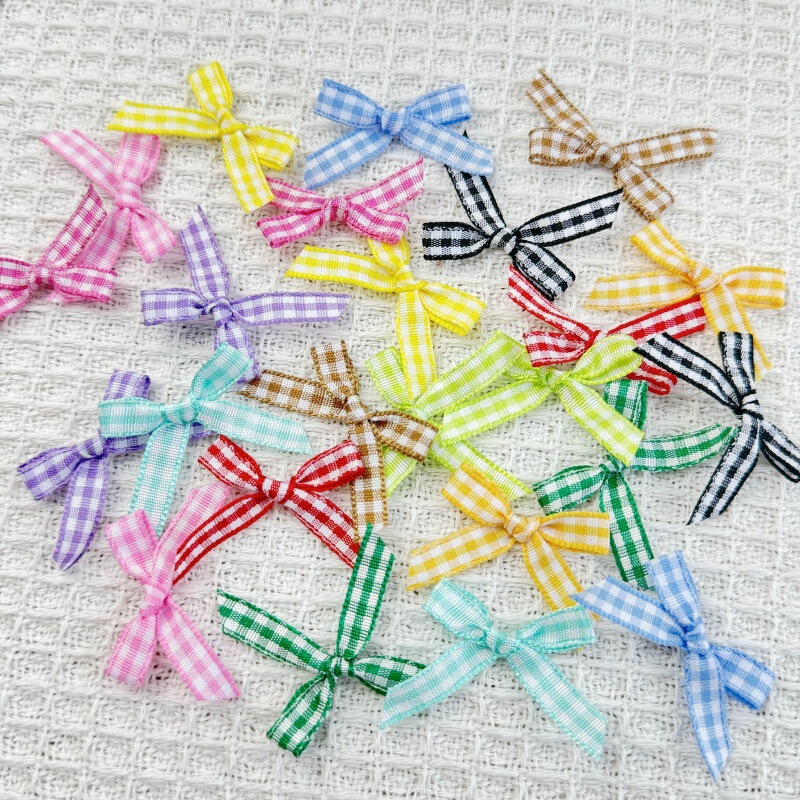2-Point Scottish Plaid Knotted Small Bow Intimates Accessories Webbing Small Flower Finished Bow Accessories 2-Point Scottish Plaid Knotted Small Bow Intimates Accessories Webbing Small Flower Finished Bow Accessories
