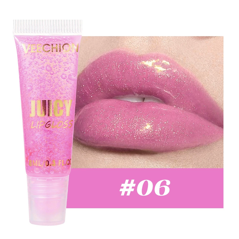 veechion (Cross-border trading), moisturizing lip gloss, natural and permanent formula, mirror effect