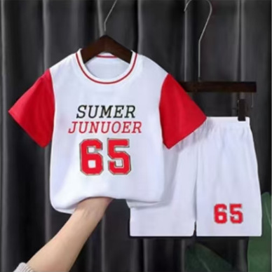 2025 New Summer Children's Sports Uniform Set for Boys - Wholesale and Dropshipping Available