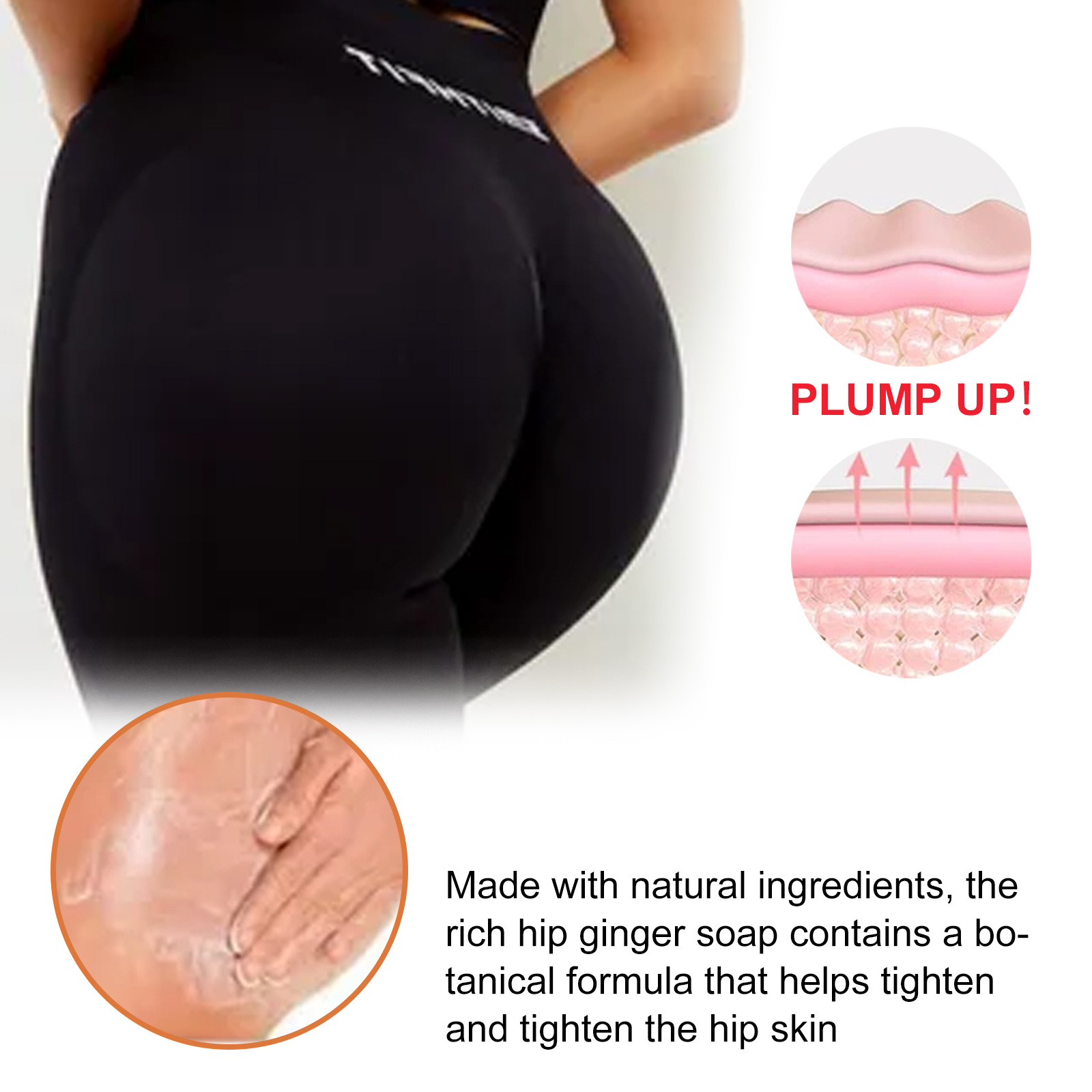 EELHOE Ginger Butt Lifting Soap Firming Lifting Buttocks Peach Buttocks Body Cleansing Soap Former og fukter rumpa_voghion.com