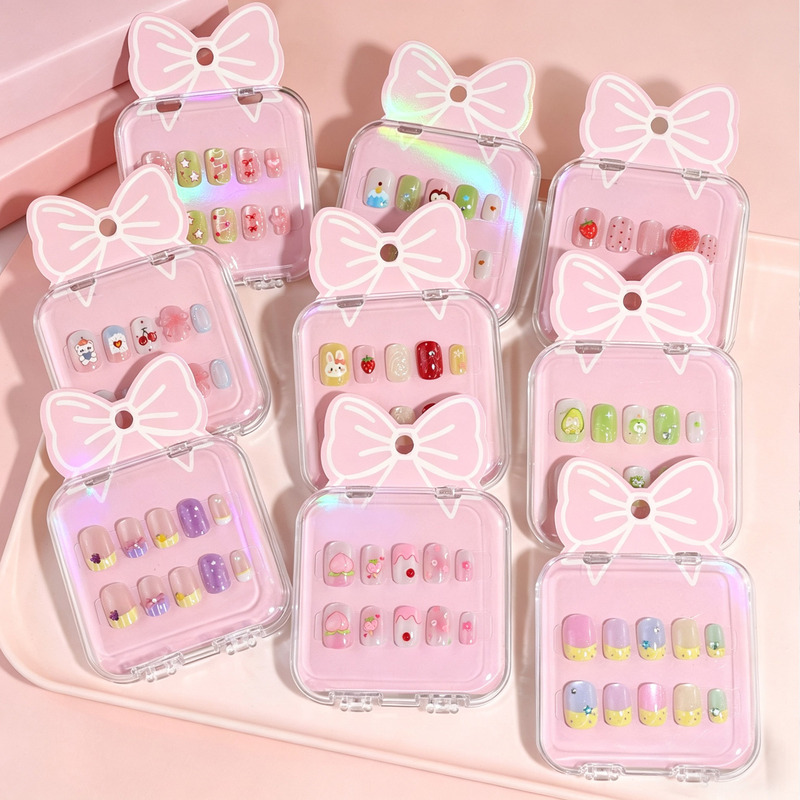 Cross-Border New Model 13 Types of DIY Children's Wearable Nails, Cat-Eye Detachable Style, Handmade Nail Stickers, Cute Children's Nails Cross-Border New Model 13 Types of DIY Children's Wearable Nails, Cat-Eye Detachable Style, Handmade Nail Stickers, Cute Children's Nails