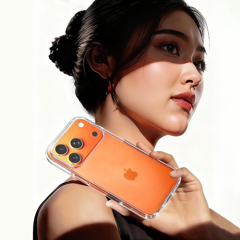 Cross-Border Applicable Apple iPhone 17 Pro Max High-Transparency Phone Case Hard Shell Four-Corner Anti-Drop Phone Protective Cover