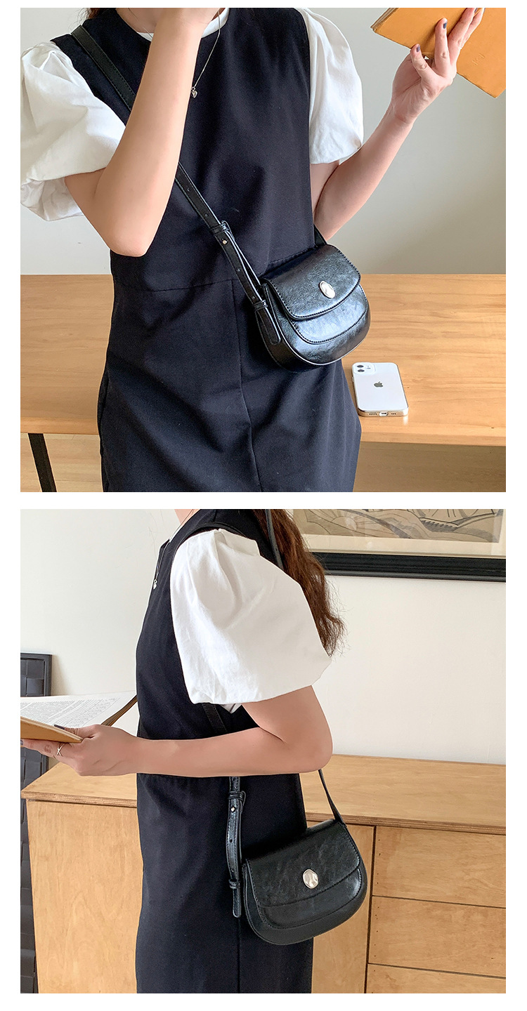 Nuova borsa a tracolla piccola a conchiglia sottobraccio, da donna, solida e semplice, con patta, di alta qualità_voghion.com