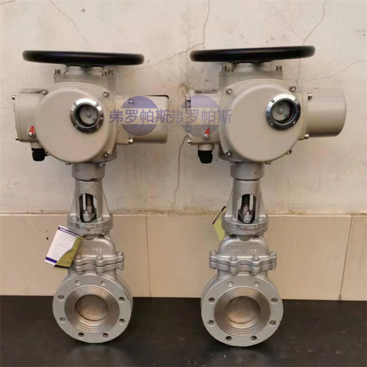 智能调节型电动刀型闸阀DN150 PZ973H-10P排泥阀 不锈钢煤渣闸阀