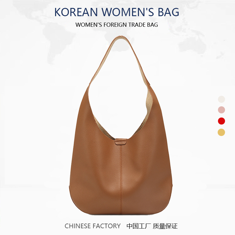 国境を越えた卸売ソース工場の女性用バッグ、ファッショナブルな脇の下バッグ、2025年の新しい多用途のショルダー通勤トートバッグ|undefined