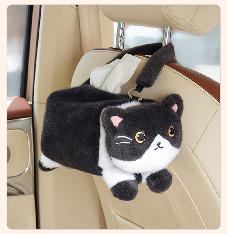 High-Looking Car Tissue Box, Car Hanging, Cute Car Interior Decoration, Paper Bag Storage, Hanging Paper Box