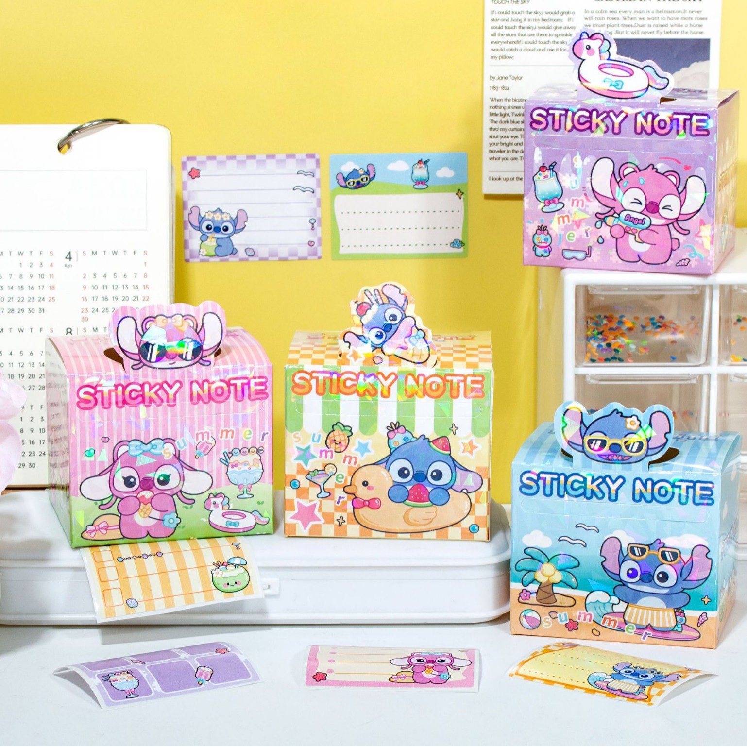 Cartoon baby ear note stick stick