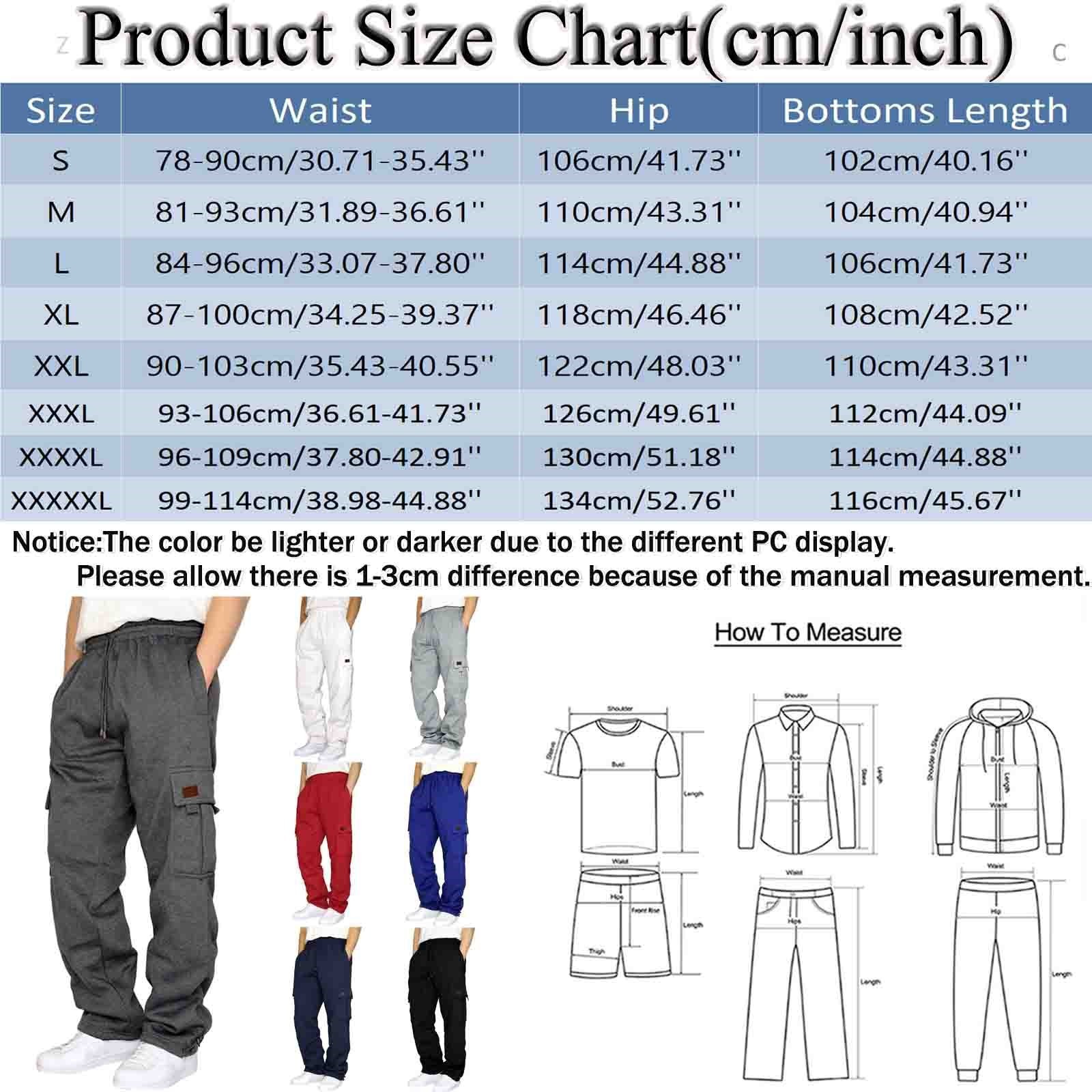 1 Cross-Border Foreign Trade Hot-Selling Men's Casual Fleece-Lined Jogger With Multiple Pockets And Drawstring_voghion.com