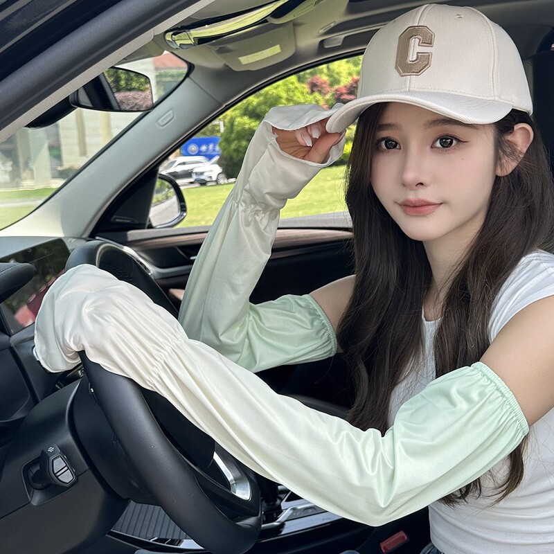 Gradient Ice Sleeve Sunscreen Women's Summer Thin Anti-UV Sleeve Long Ice Silk Hand Sleeve Arm Guard Driving Gloves Trendy Gradient Ice Sleeve Sunscreen Women's Summer Thin Anti-UV Sleeve Long Ice Silk Hand Sleeve Arm Guard Driving Gloves Trendy