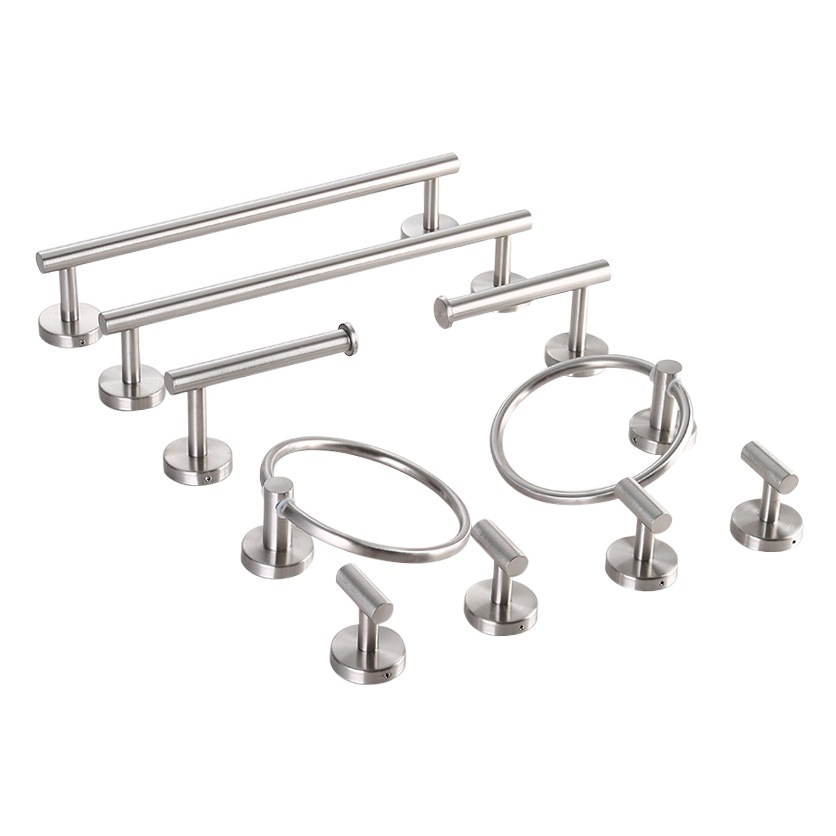 Black Stainless Steel Bathroom Towel Rack Bathroom Rack Wall Mounted Towel Rack Hardware Bathroom Pendant Set