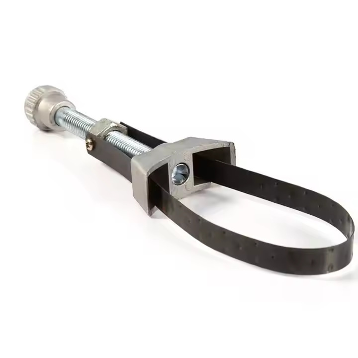 汽车机油滤芯扳手滤清器换机油格拆装工具机油球头可调式钢带扳手