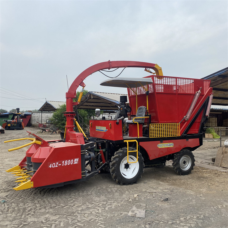 履带圆盘饲料收获机 玉米小麦青储机 农户牧草秸秆收割机