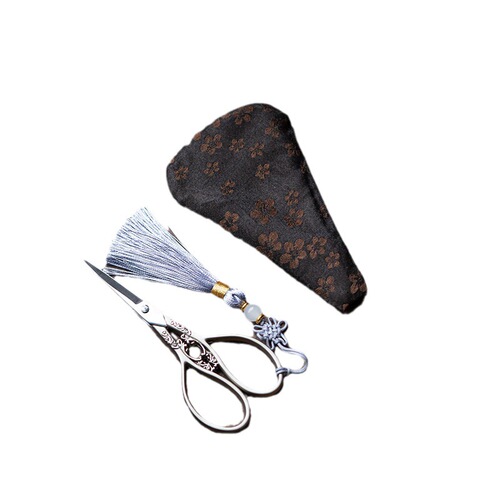 Excellent tea ceremony Chinese household small scissors, tea ceremony accessories, handmade paper scissors, stainless steel tea bags, thread scissors