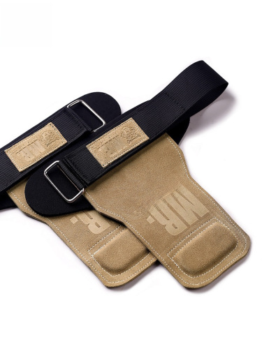 PROSUPPS Protective Palm Men and Women Fitness Assistance Belt Gym Hard Pull Heed Strength Training Cowhide Protective Palm 